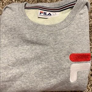 Men’s Fila Grey Crew Neck Sweatshirt